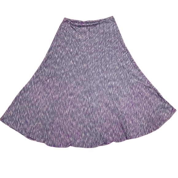 Soft Surroundings Blue Maxi Skirt Long Flowy Blue White Striped Loose Beachy - Picture 4 of 11